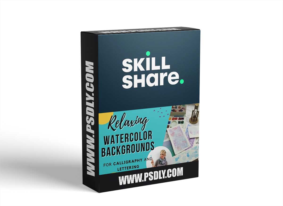 10 Relaxing Watercolor Backgrounds: for Calligraphy and Lettering projects with Mindfulness