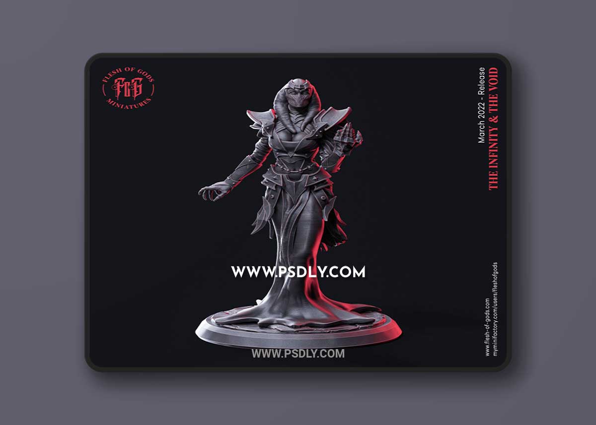 Ancient Priestess 3D Print 3D Model