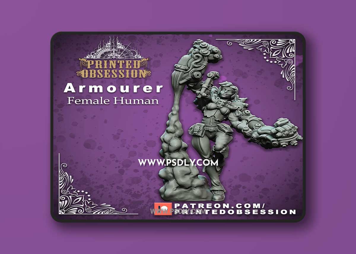 Armourer - Female Human 3D Print 3D Model
