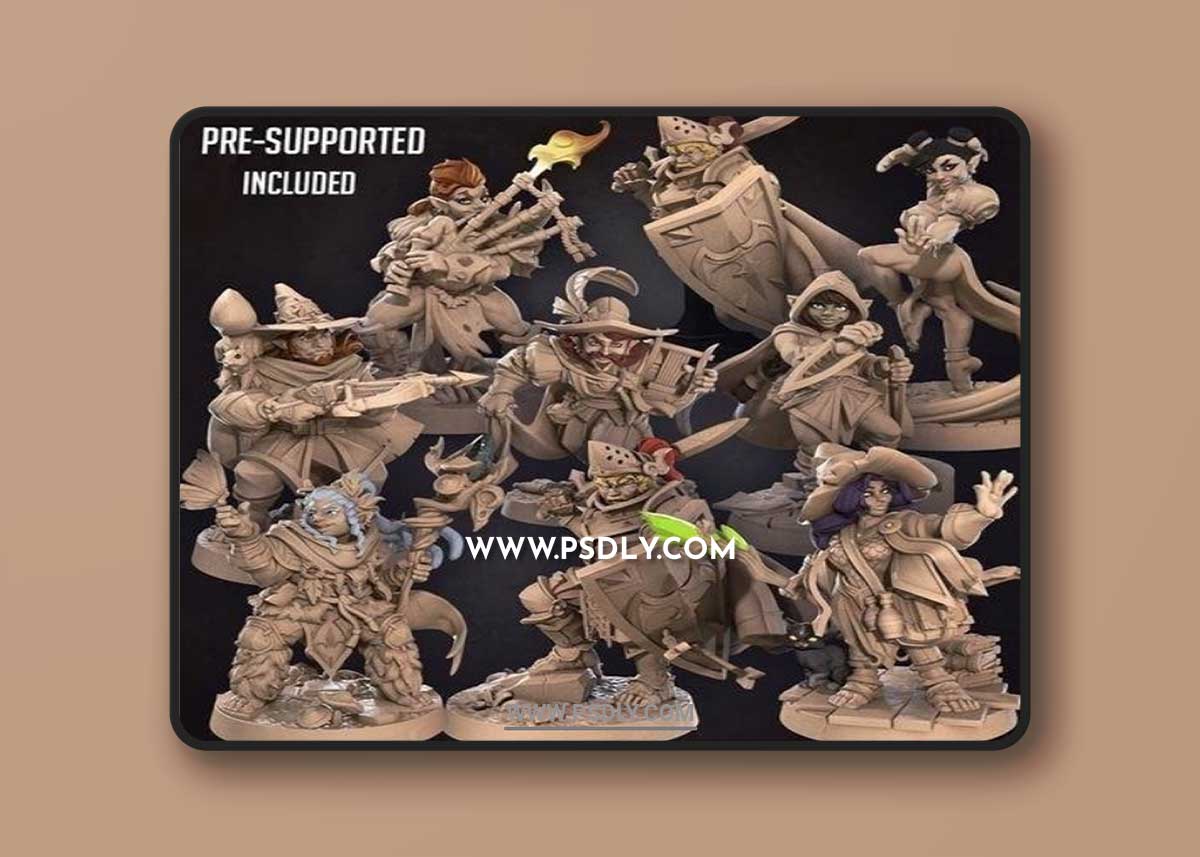 Bite the Bullet - Halflings April 2022 3D Model