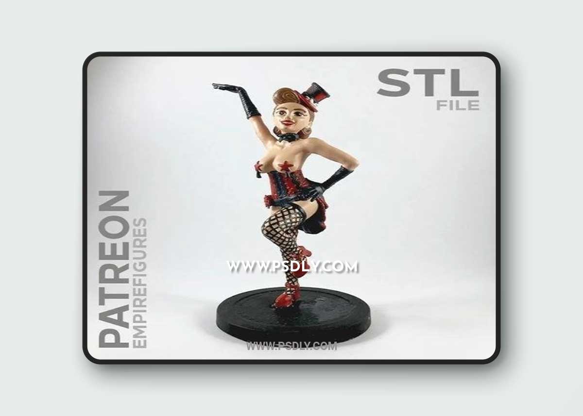 Burlesque Dancer - Empire Figures 3D Print