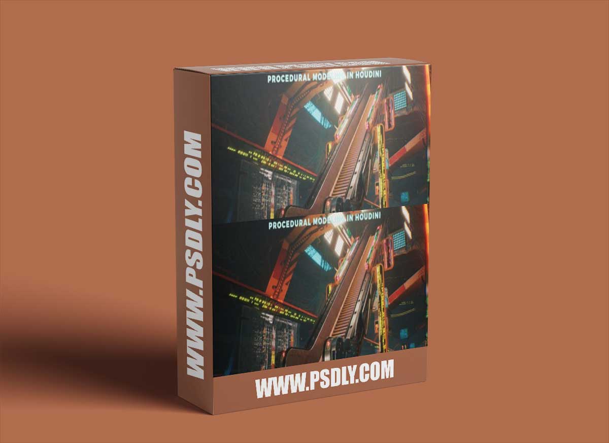 CGcircuit - Houdini Tutorial Procedural Modeling - Escalator