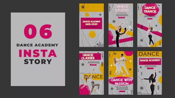 Videohive Dance Academy Classes Instagram Social Media Post 39215814