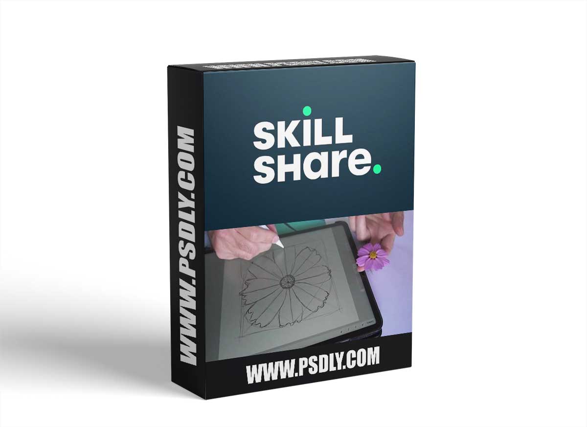 Drawing and Painting the Cosmos Flower in Procreate 5x with Free Brushes and References