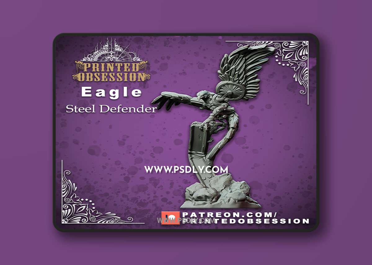 Eagle - Steel Defender 3D Print 3D Model