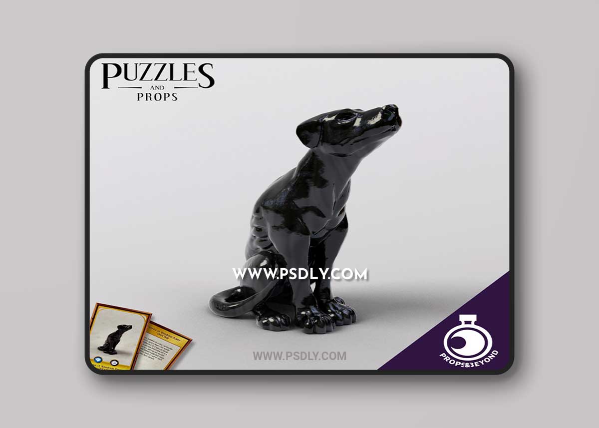 Figurine of Wondrous Power - Onyx Dog 3D Print