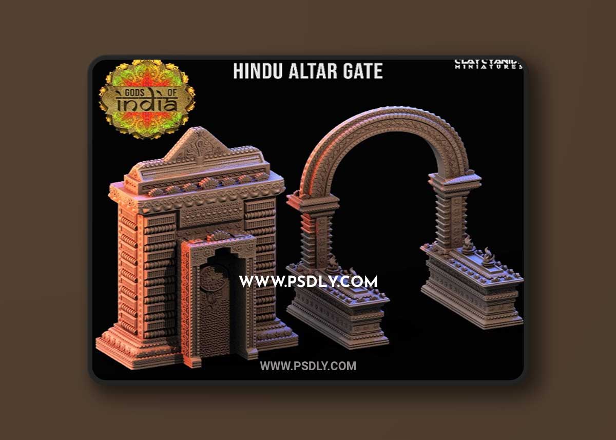 Hindu Altar Gate 3D Print 3D Model
