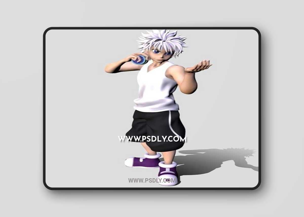 Hunter Killua Zoldyck and Star Vs the forces of evil Happy Rainbow 3D Print