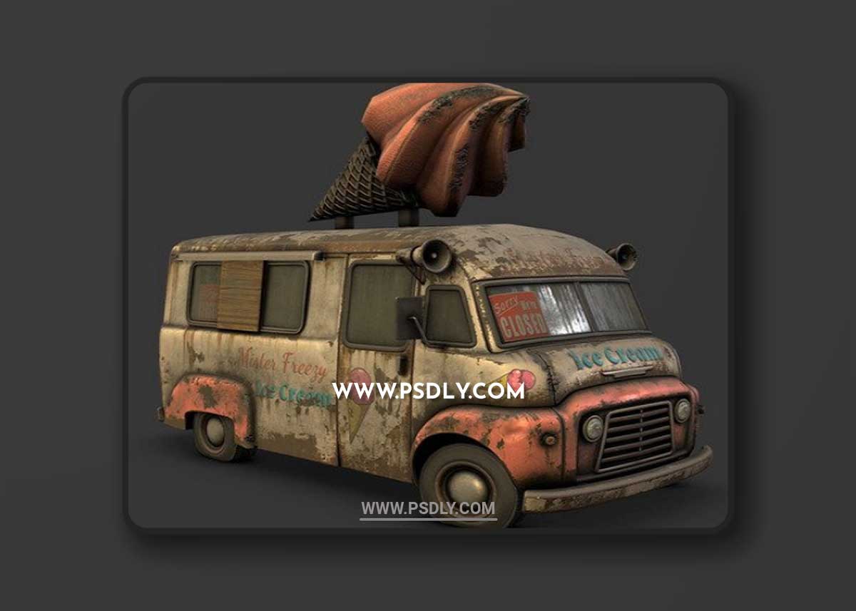 Icecream Truck 3D Model