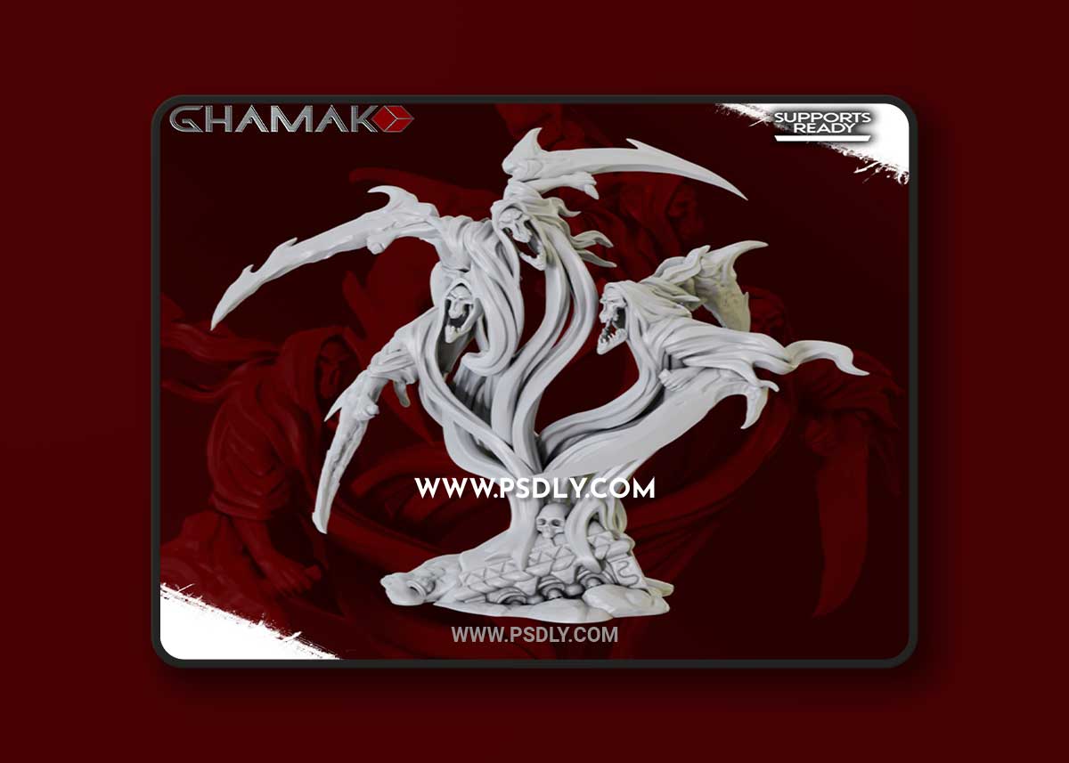 Kosheivs Damned Spirits 1-3 3D Print 3D Model