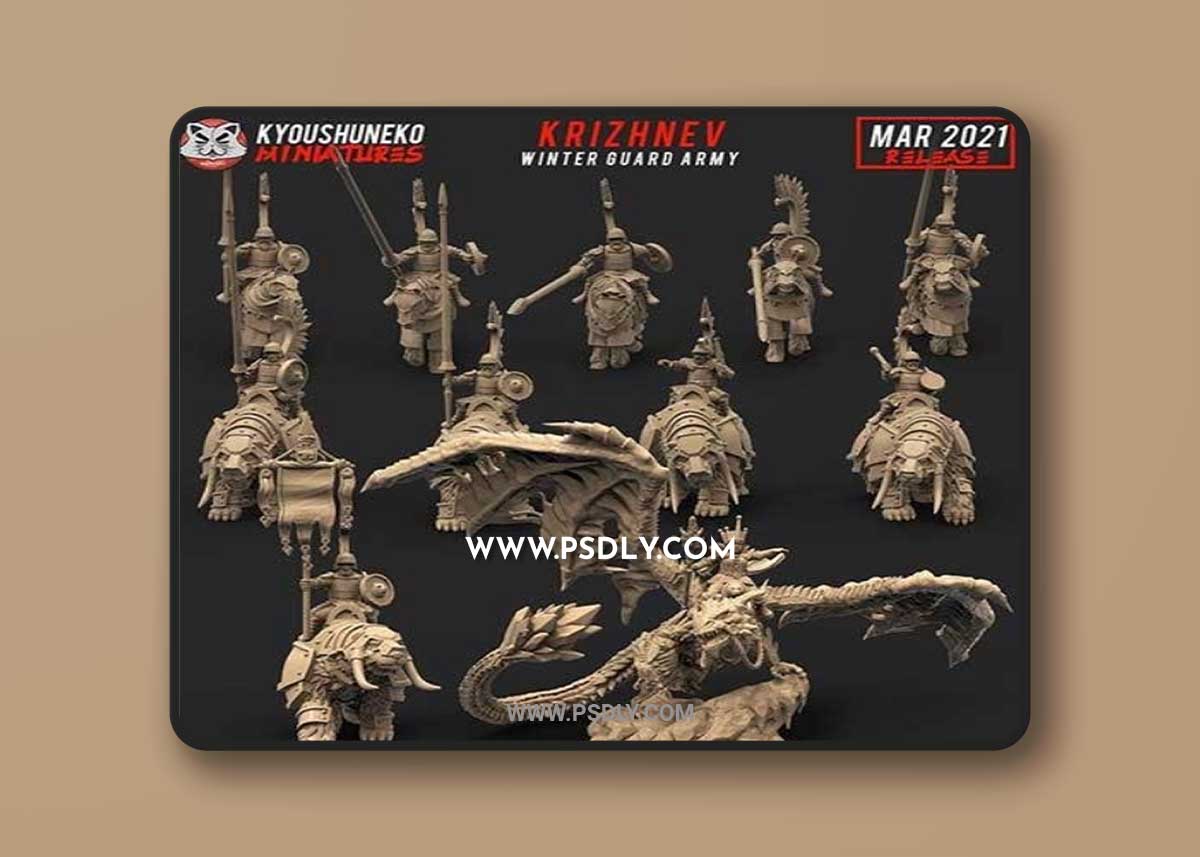 Kyoushuneko Miniatures March 2021 3D Print