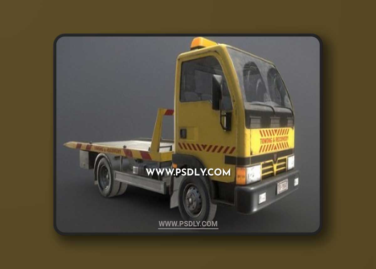 Light Truck Tow 3D Model