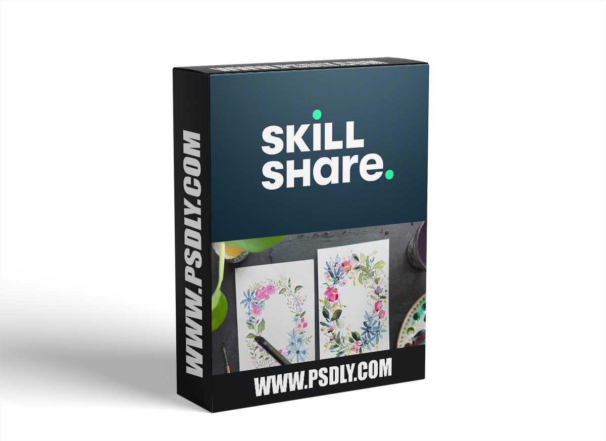 Loose Watercolor Floral Wreath for beginners + Critique