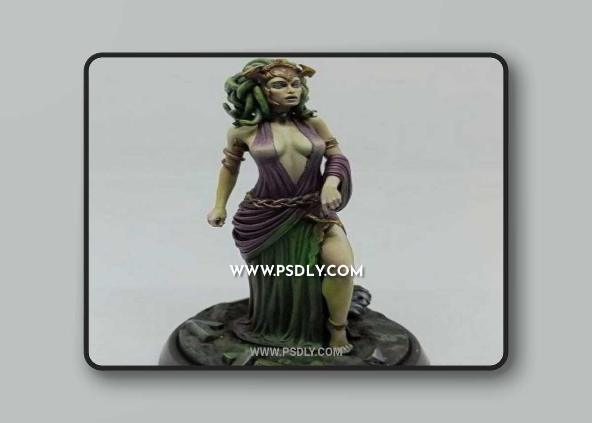 Medusa - Greek - The Serpent - Ancient - 3D Print Model