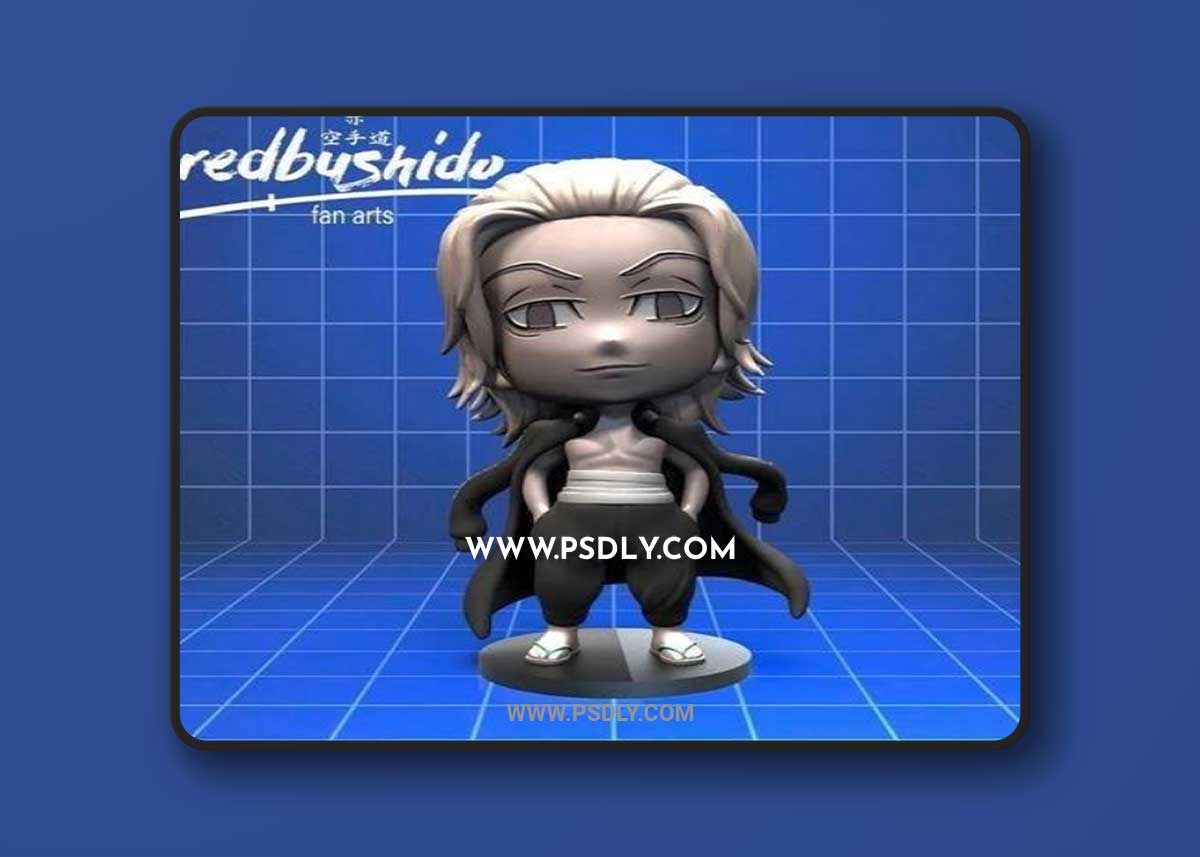 Mikey Nendoroid Style FanArt from Tokyo Revengers 3D Print