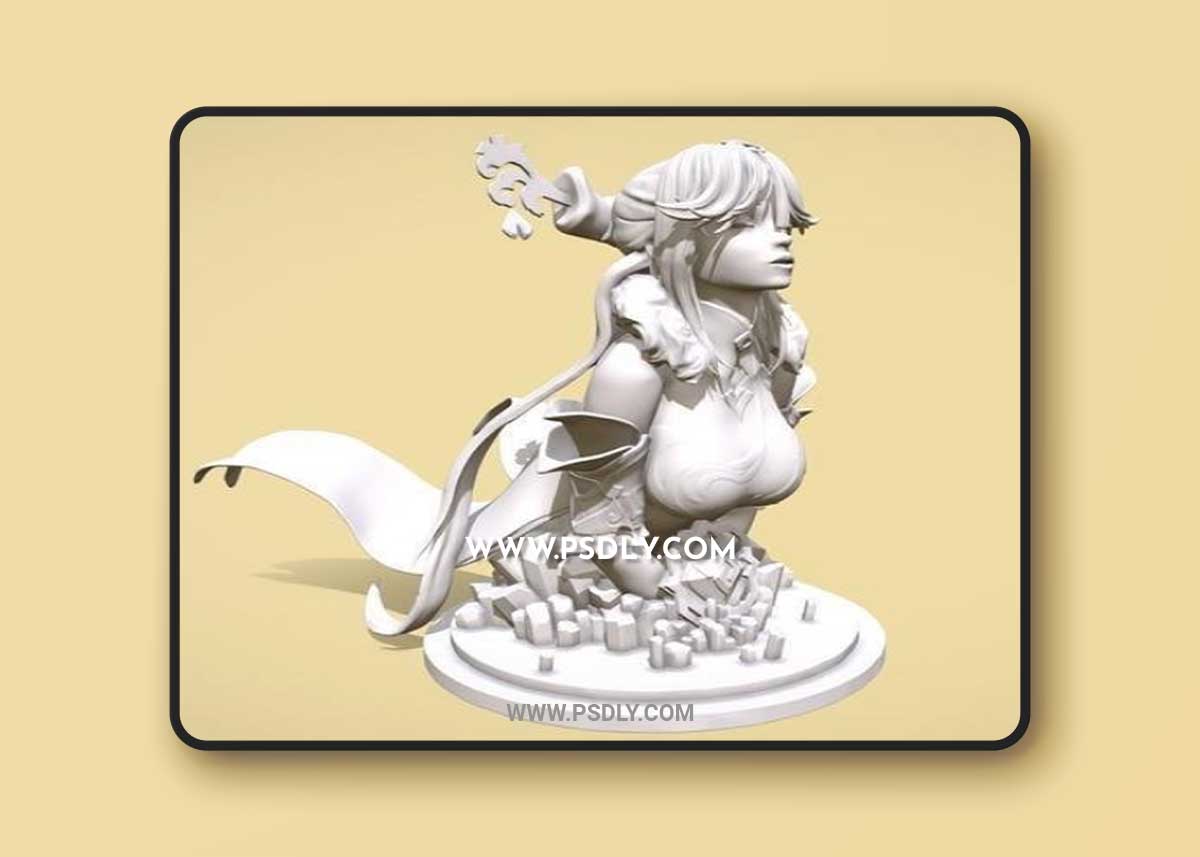 Ningguang Maiden Of Stone 3D Print