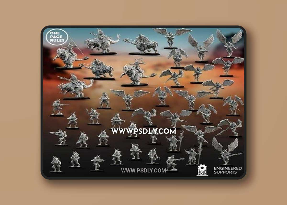 One Page Rules - Jackals 3D Model