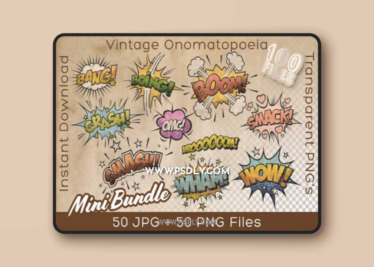 Onomatopoeia Vintage Mini Bundle