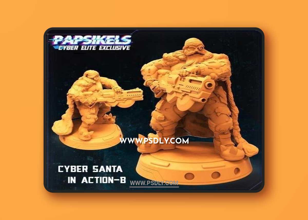 PapSikels Miniatures - Cyber Elite Exclusive 3D Model
