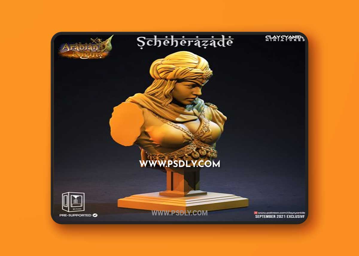 Scheherazade Bust - 3D Print Model
