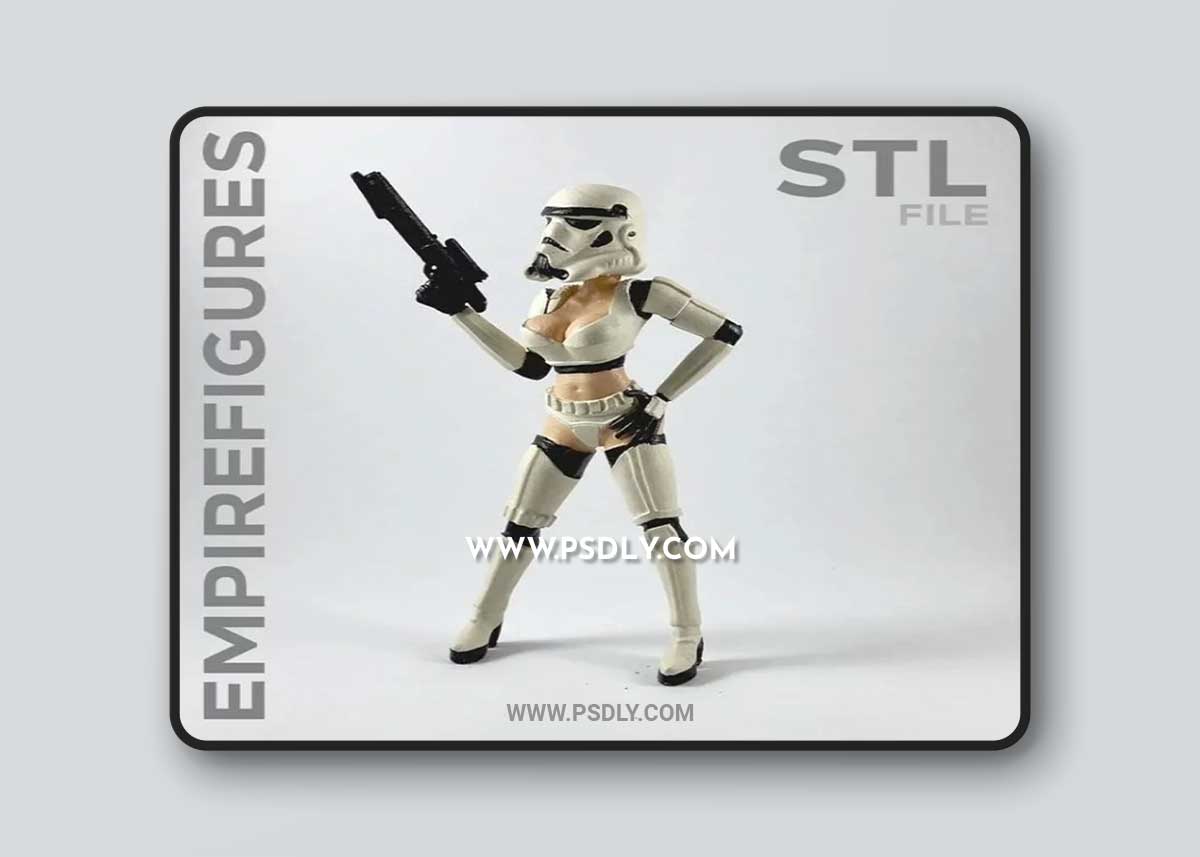 Sexy Stormtrooper B - Empire Figures 3D Print