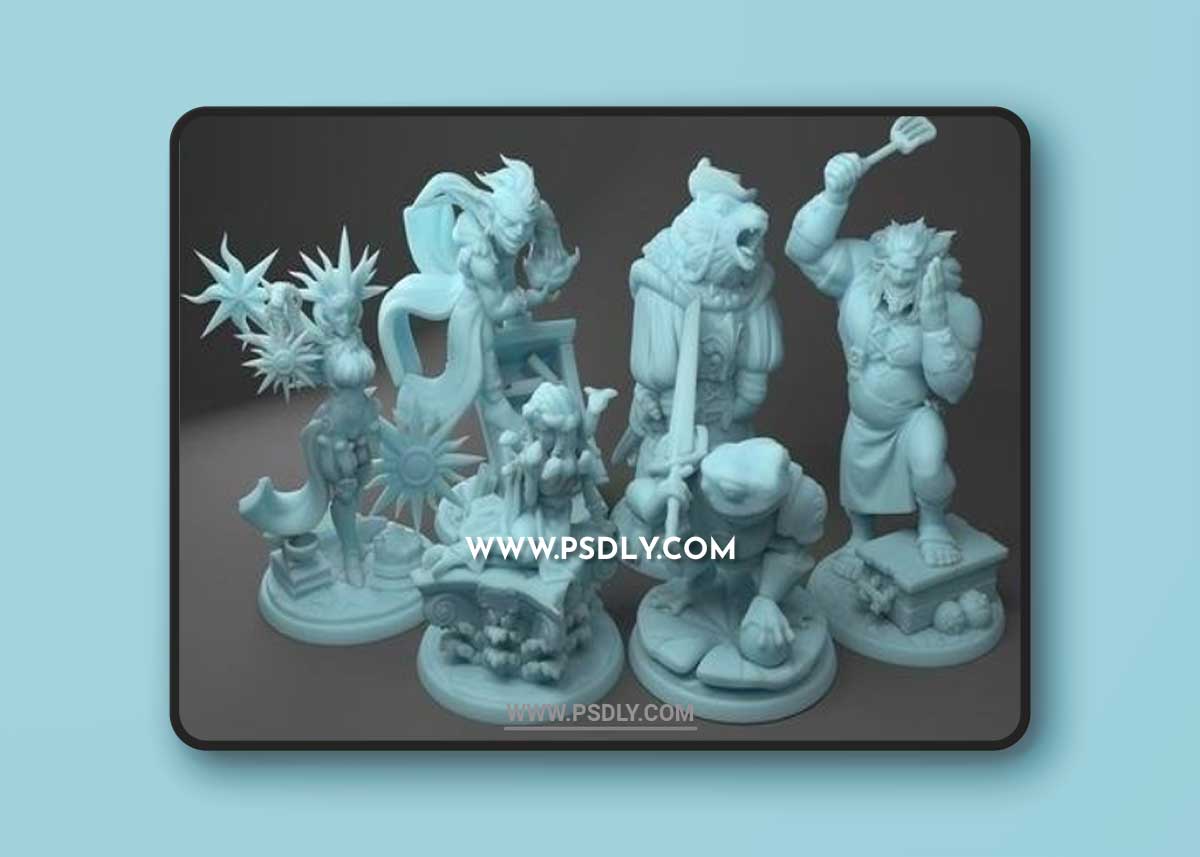 Twin Goddess Miniatures - April 2021 3D Model