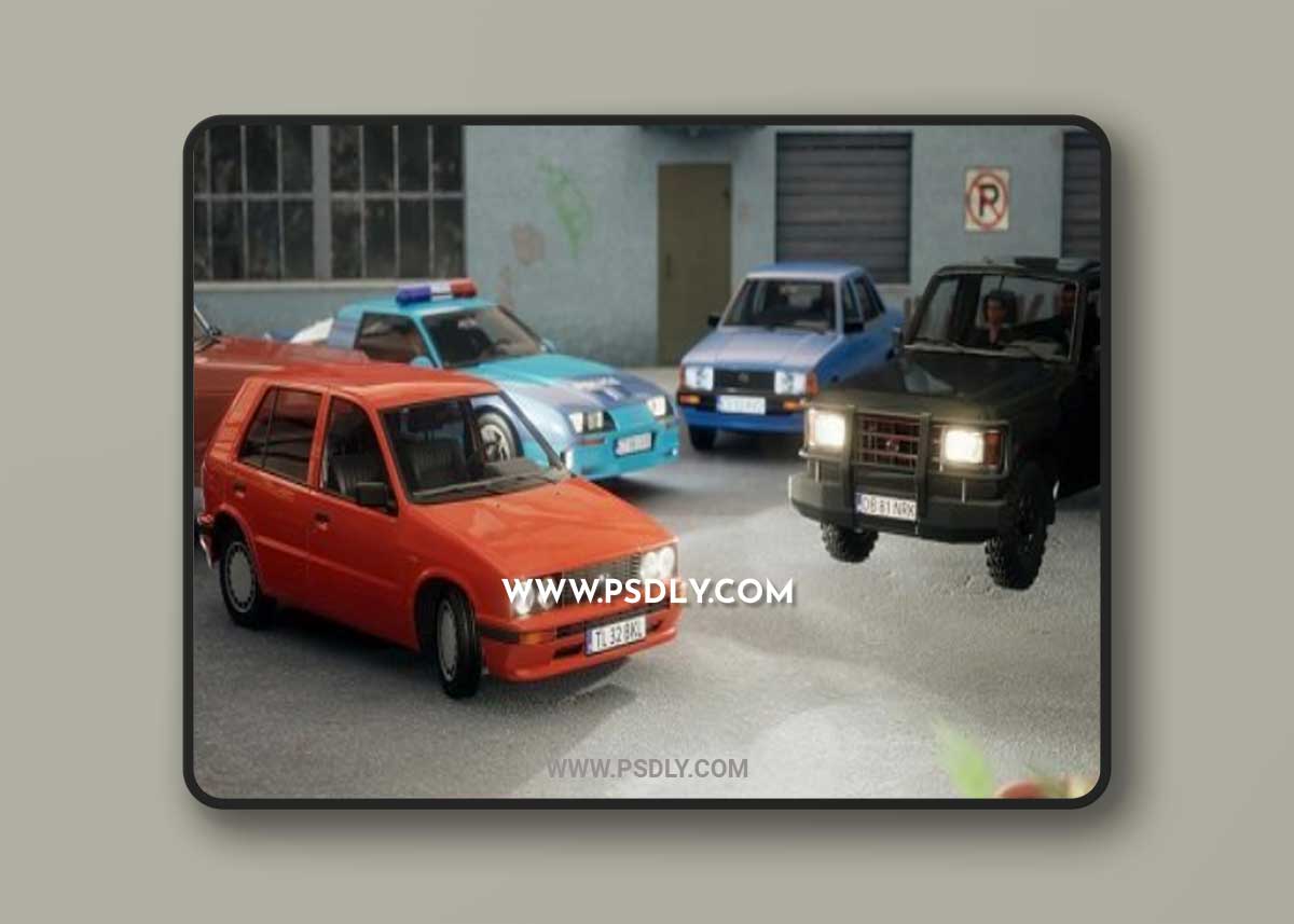 Unreal Engine - 1980s Cars Pack 3D Model