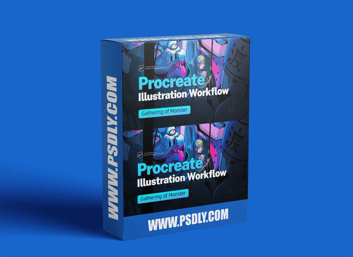 Wingfox – Procreate Illustration Workflow – Gathering of Monster with Wingfox Studio