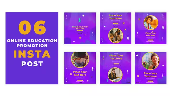 Videohive Online Education Promotion Instagram Social Media Post 39216484