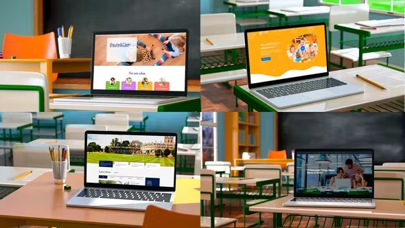 Videohive - Laptop at Classroom Promo Presentation - 39201939