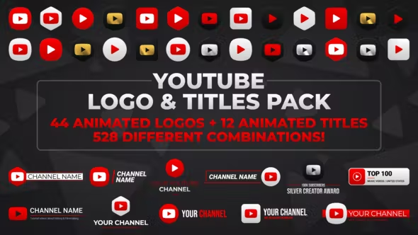 Videohive Youtube Logo And Title Pack 35996563
