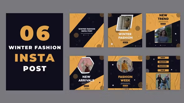Videohive Winter Season Fashion Instagram Post 39216165