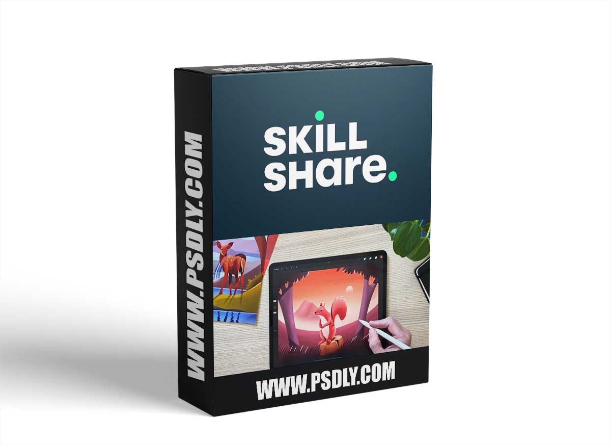 Animal Landscape Illustrations in Procreate