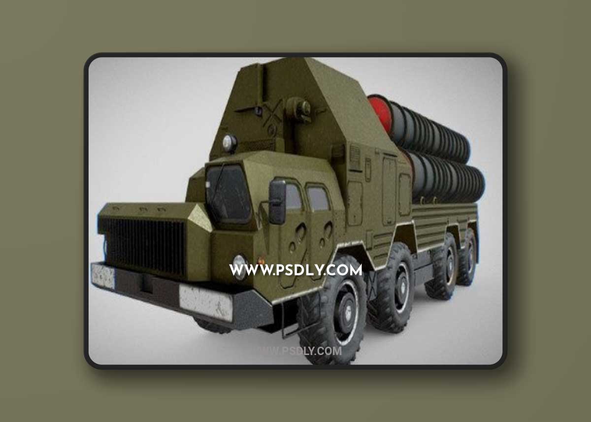 Anti-aircraft missile system C-300 "Favorite" 3D Model