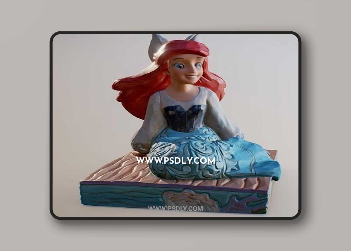 Be Bold Ariel Figurine and NCR veteran ranger bobblehead 3D Print