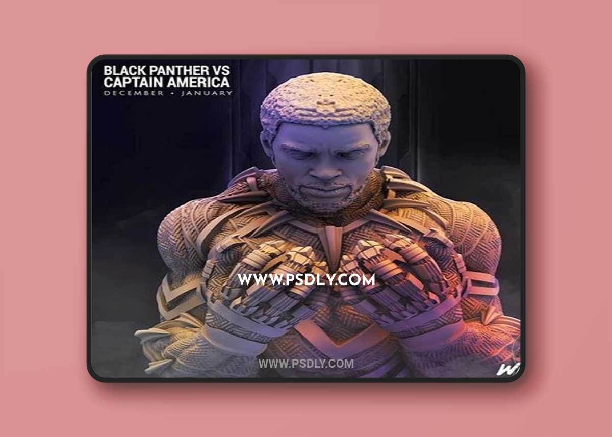 Black Panther T’chala busto 3D Print