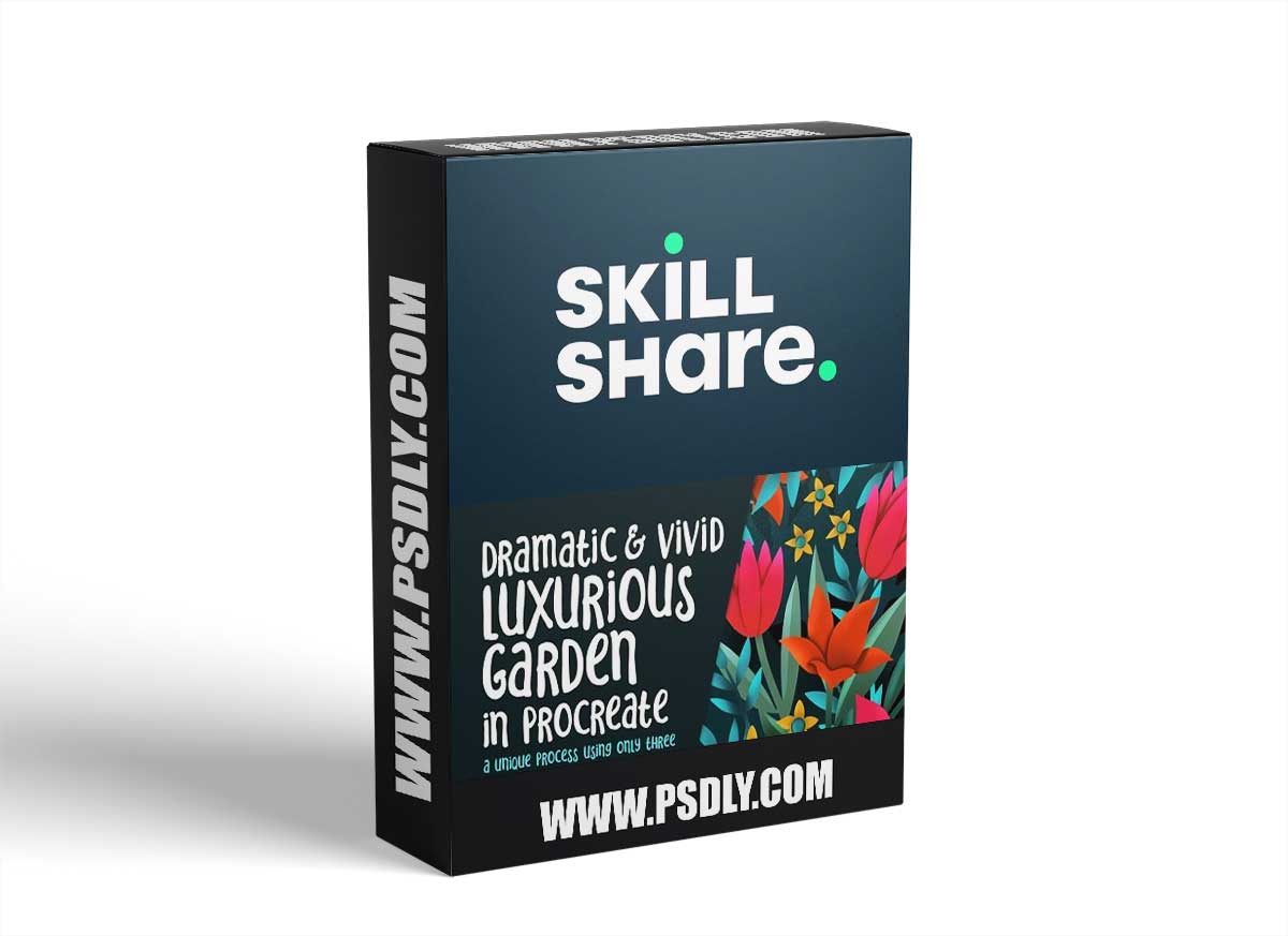 Dramatic and Vivid Luxurious Garden in Procreate Part 1 - Clipping Masks and Layering for Dimension