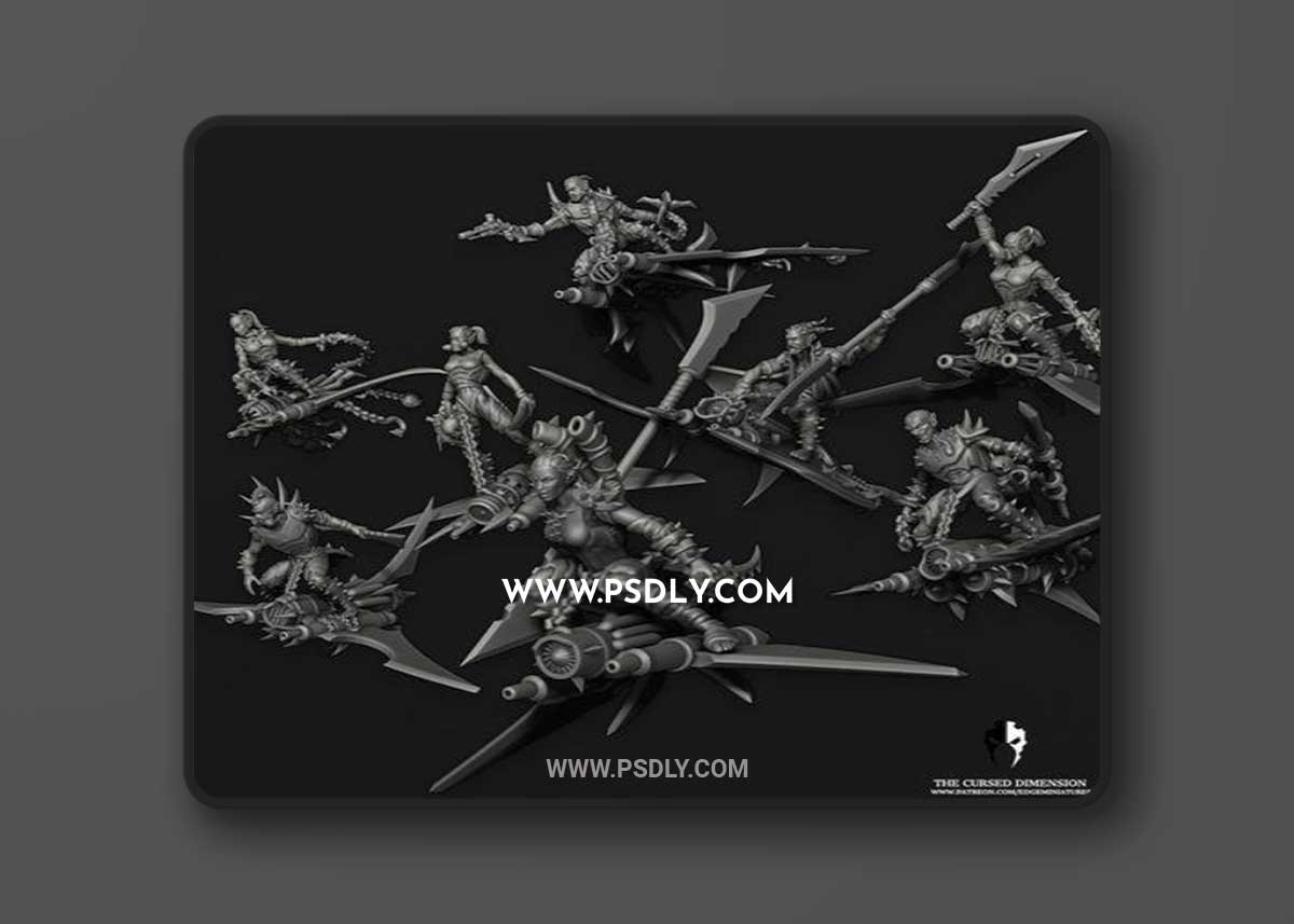 Edge Miniatures - Speed Demons 3D Print