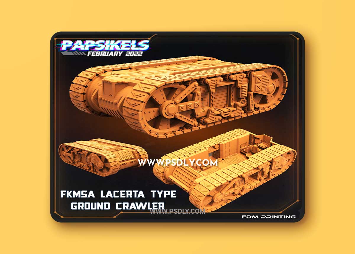 FKMSA Lacerta Type Ground Crawler 3D Print