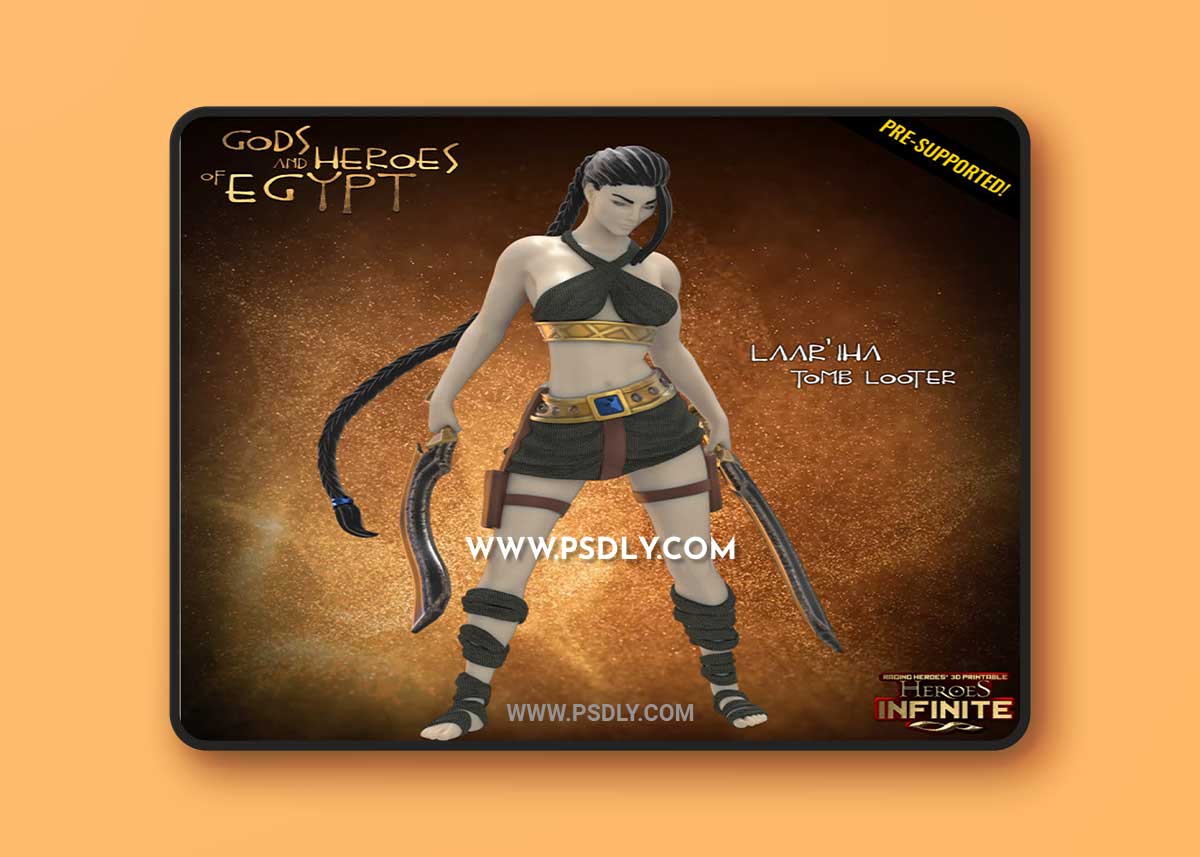 Heroes Infinite Gods and Heroes of Egypt Laar’iha Tomb Looter 3D Print
