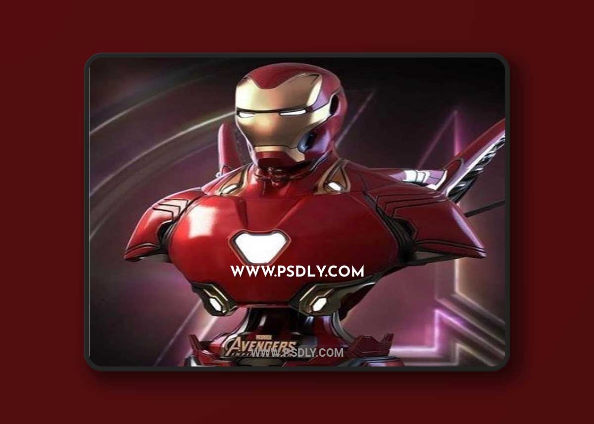 Iron Man MK 50 Bust 3D Print 3D Model