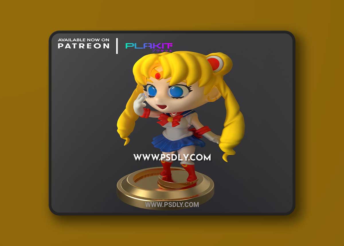 PlaKit Sailor Moon Usagi 3D Print