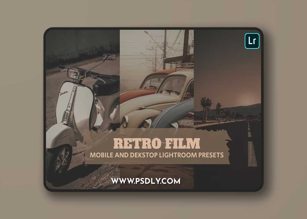 Retro Film Lightroom Presets Dekstop and Mobile