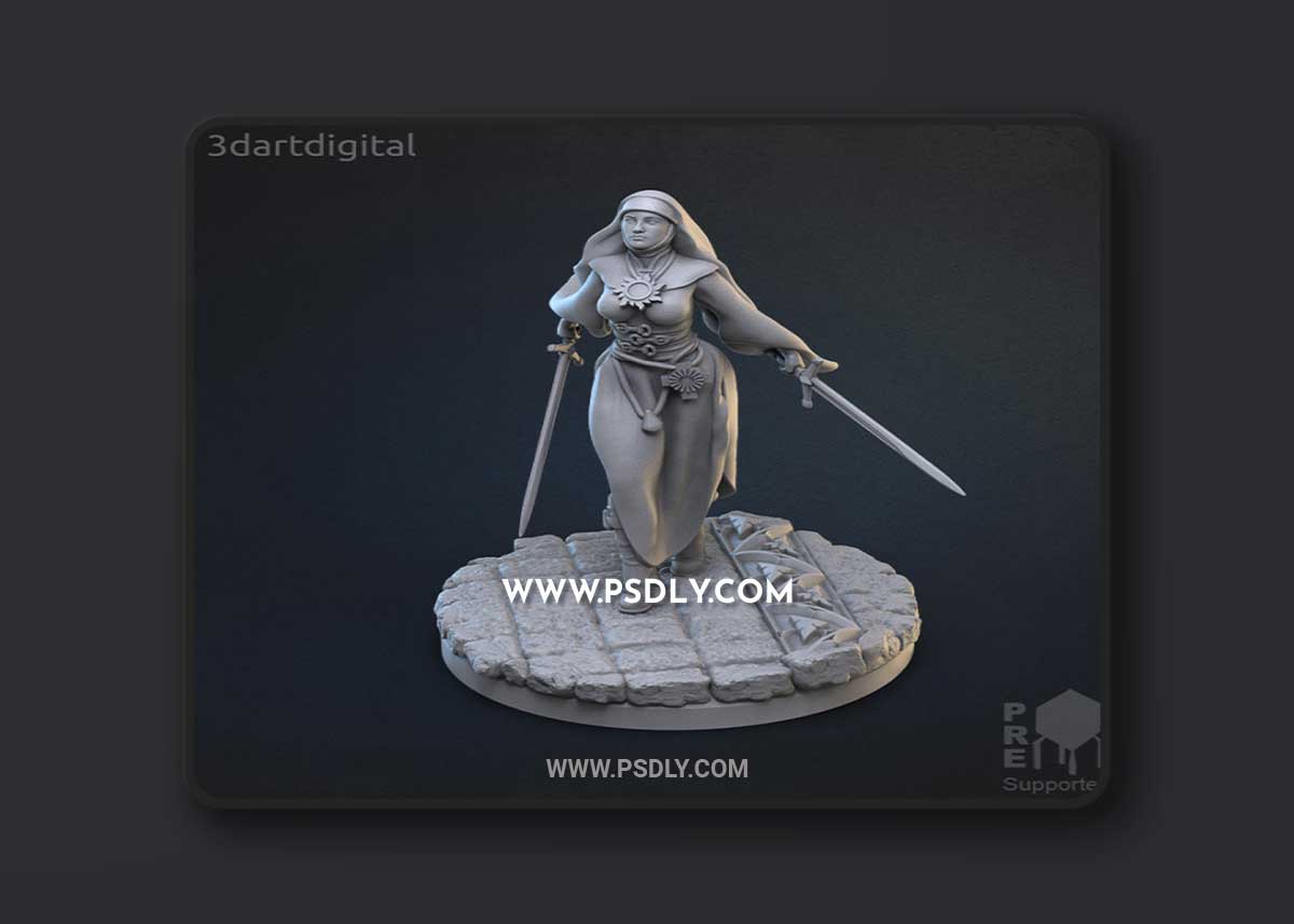 Sister Corazon Abeita 3D Print 3D Model
