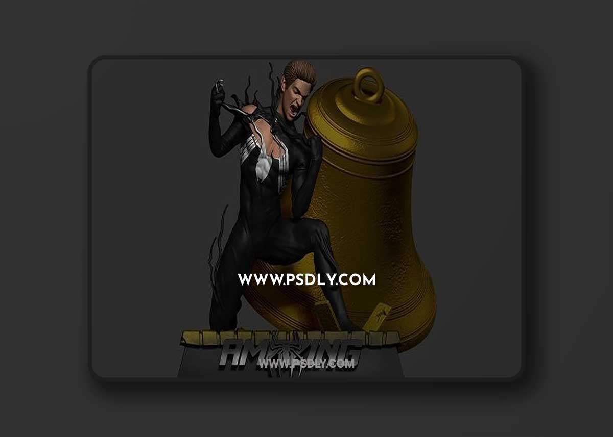 Symbiote Spiderman Andrew Garfield 3D Print 3D Model
