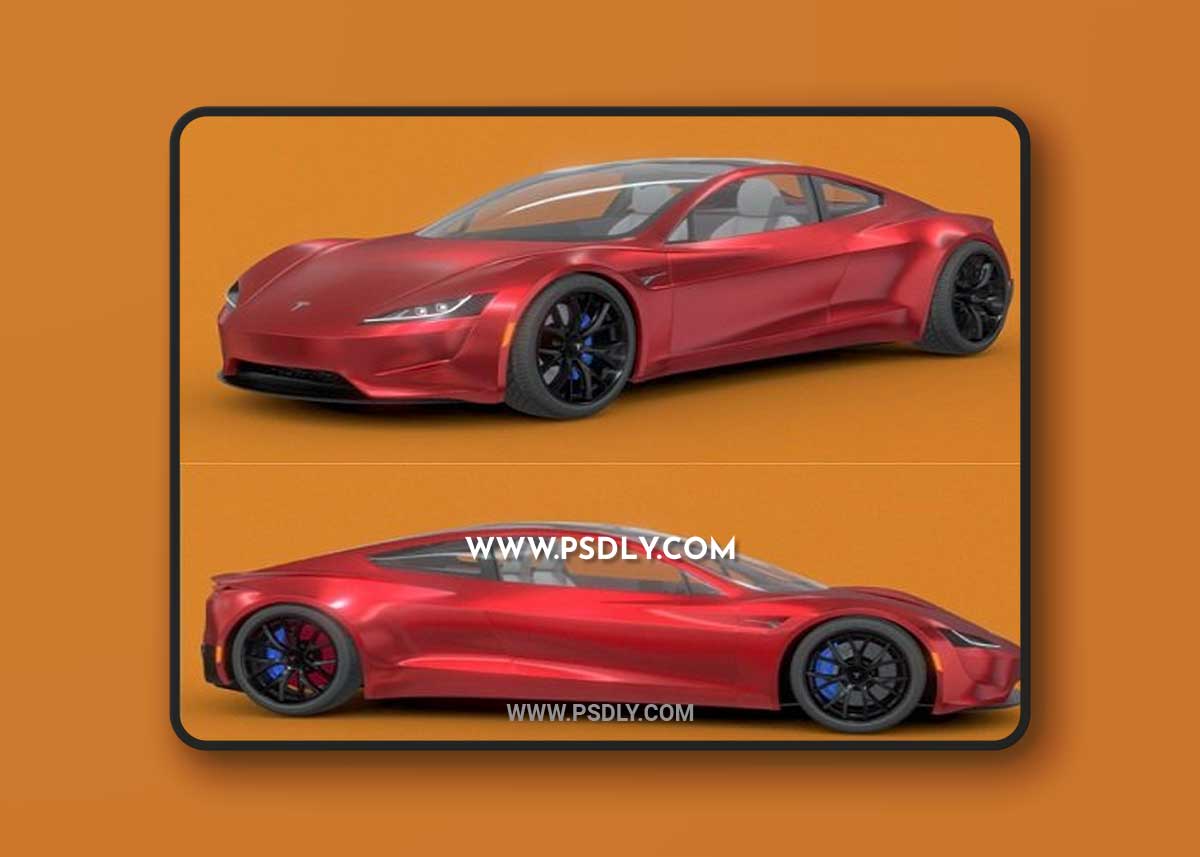 Tesla Roadster 2020 3D Model