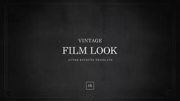Videohive After Effects Vintage Film Look Template in 4K 39610329