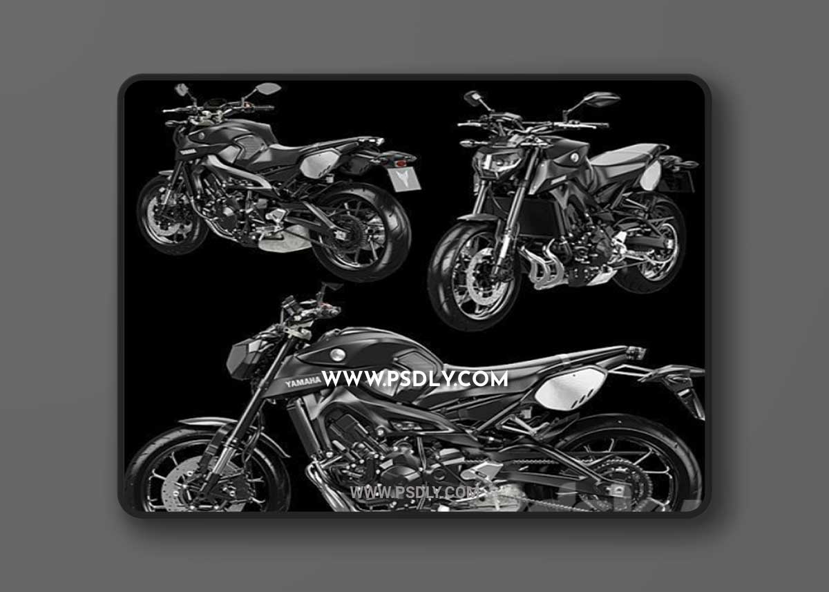 Yamaha MT-09 Tracer 3D Model