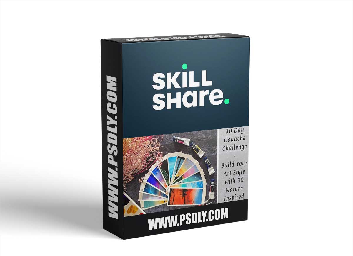 30 Day Gouache Challenge - Build your Art Style with 30 Nature Inspired Bookmark