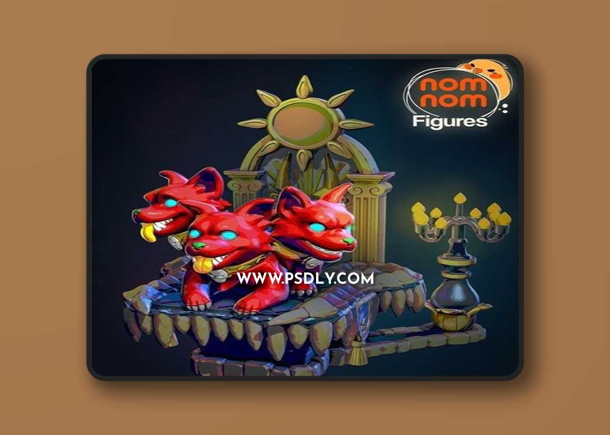 Chibi Cerberus NomNom 3D Print